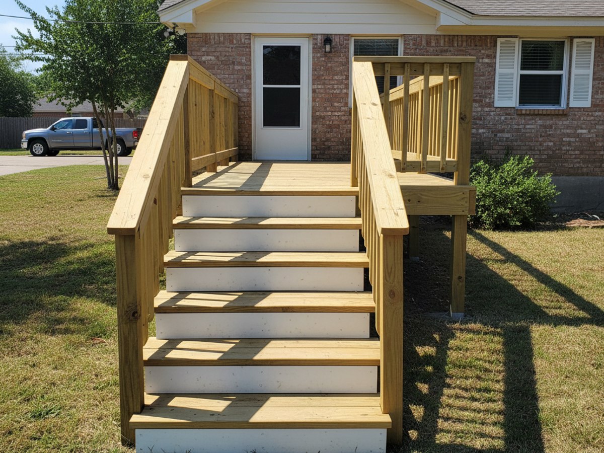Deck Installation completed by Oasis Deck in San Elizario, TX